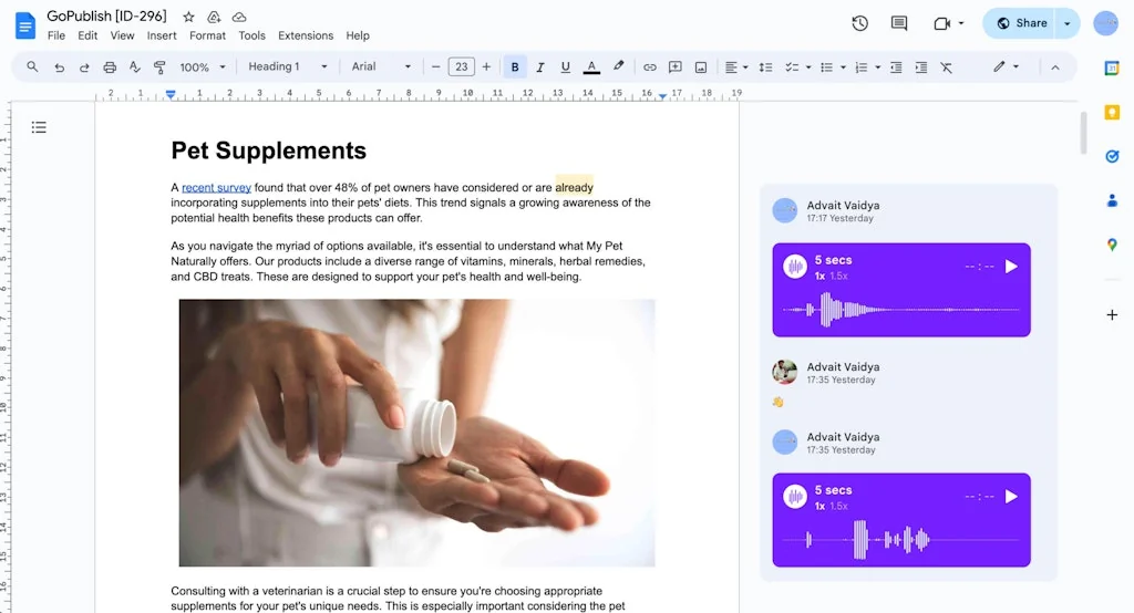 Say It So - Better Feedback For GDocs screenshot 2 of 6