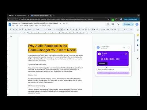 Say It So - Better Feedback For GDocs screenshot 6 of 6