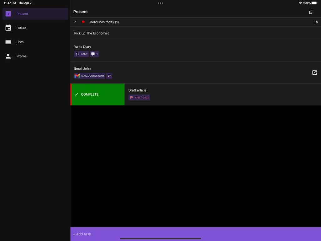 Schedulist screenshot 1 of 3