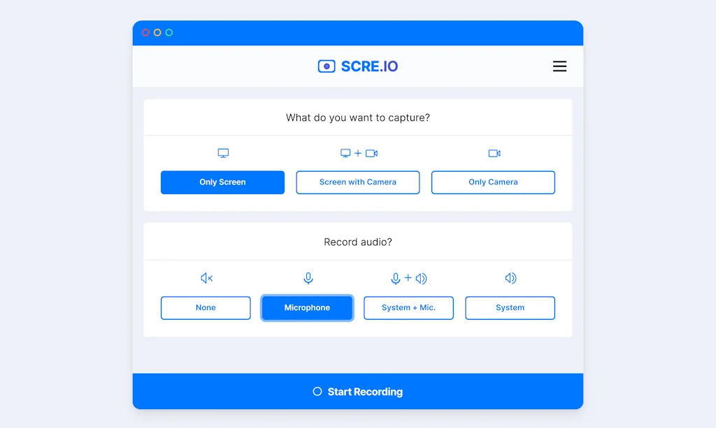 Scre.io - Screen Recorder screenshot 1 of 4
