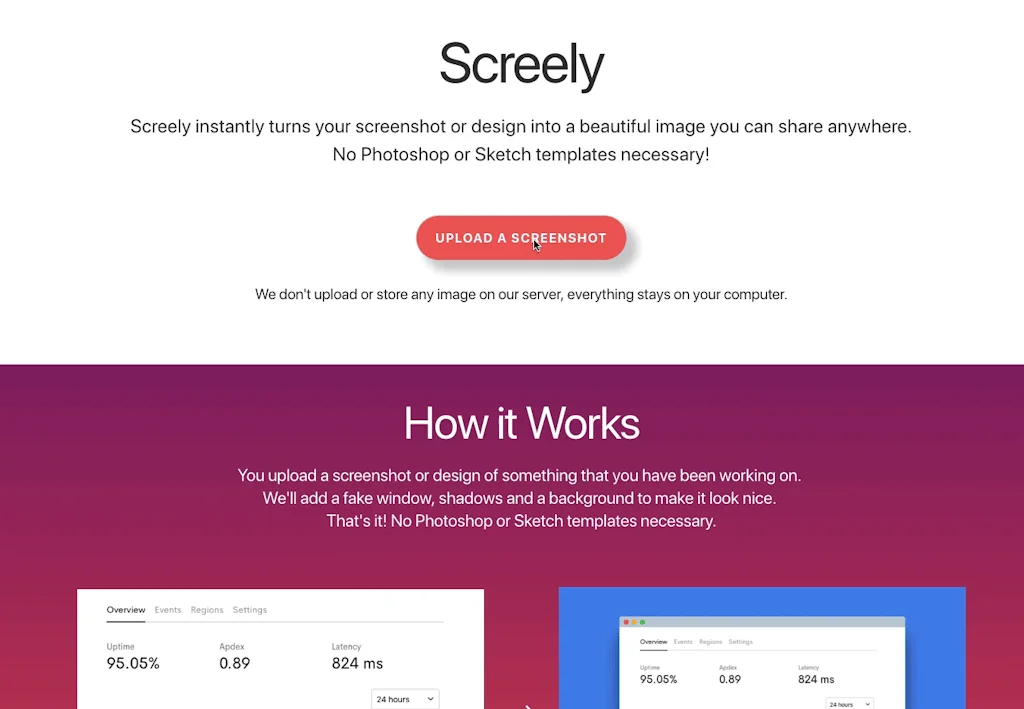 Screely screenshot 2 of 2