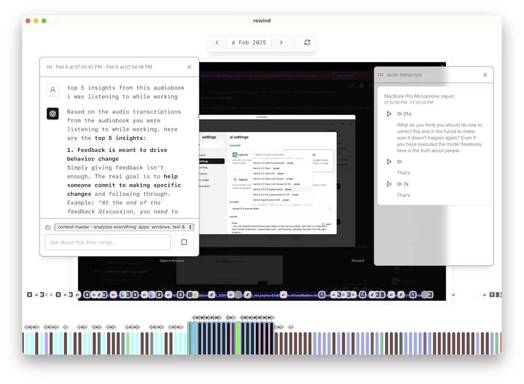 Screenpipe screenshot 4 of 6