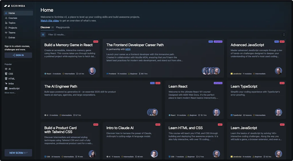 Scrimba screenshot 1 of 1