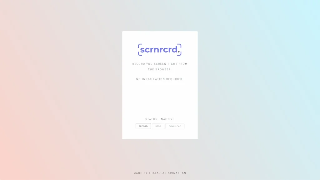 Scrnrcrd. screenshot 1 of 4