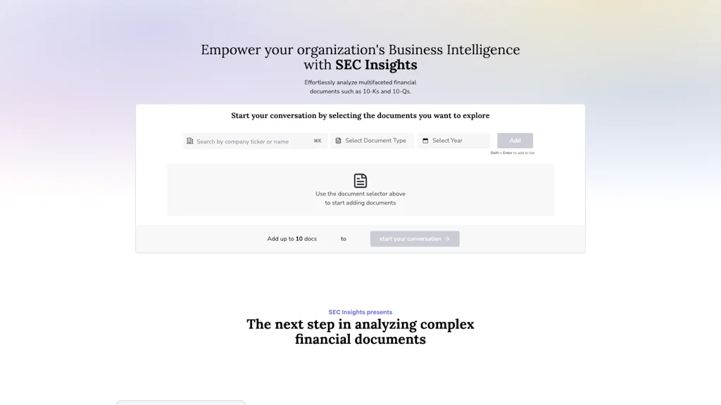 SEC Insights AI screenshot 3 of 7