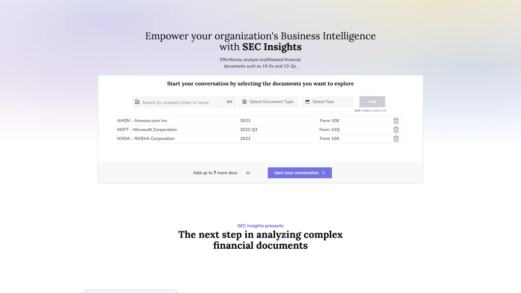 SEC Insights AI screenshot 4 of 7