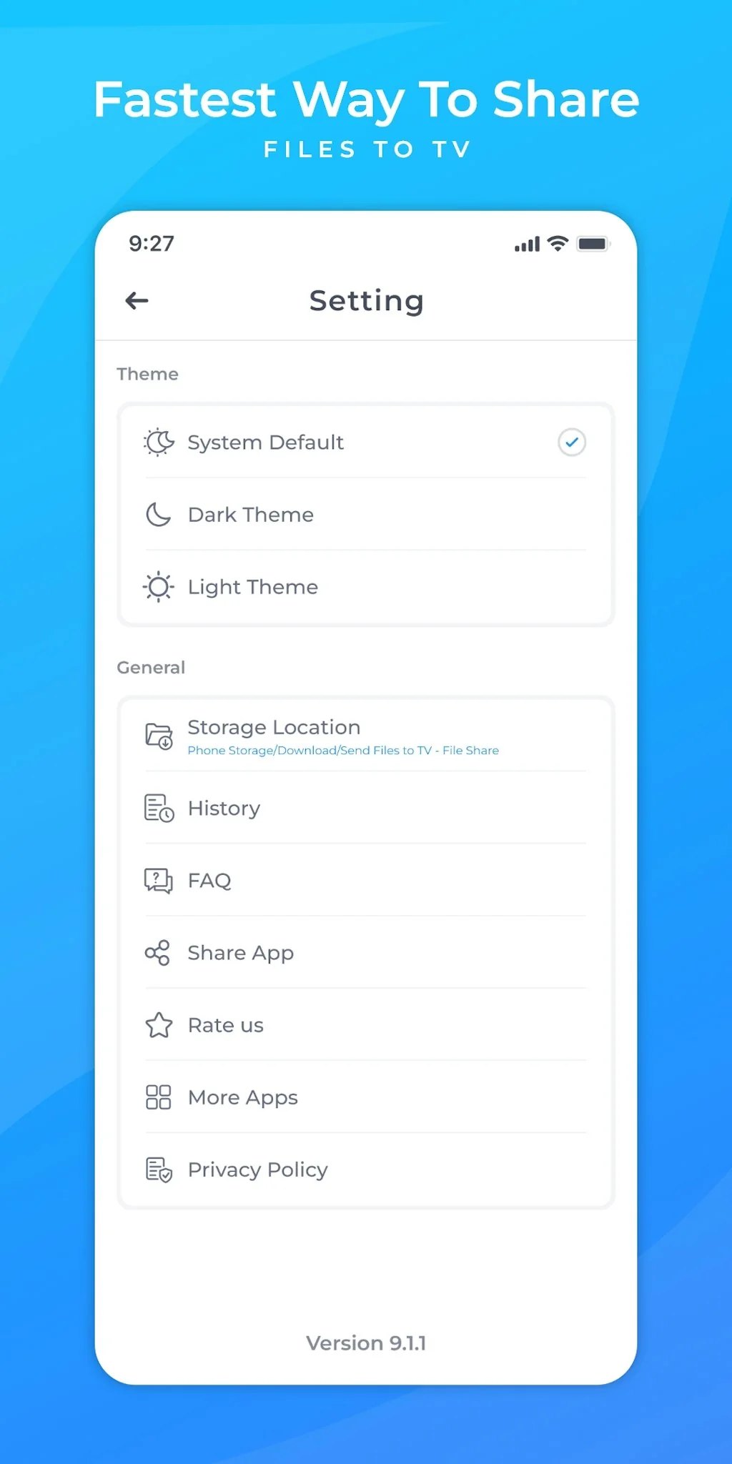 Send files to TV - File share screenshot 1 of 7