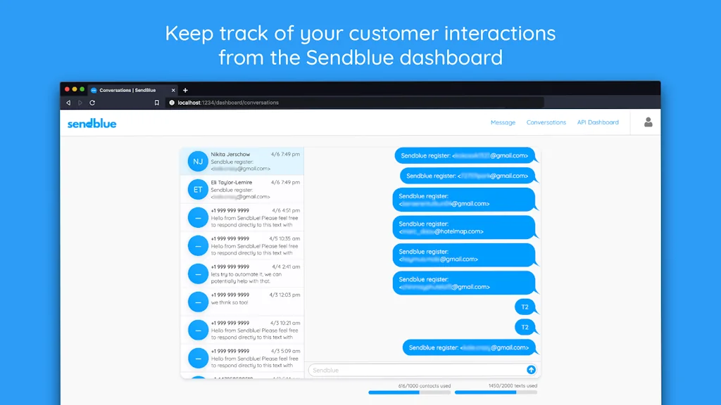 Sendblue screenshot 2 of 3