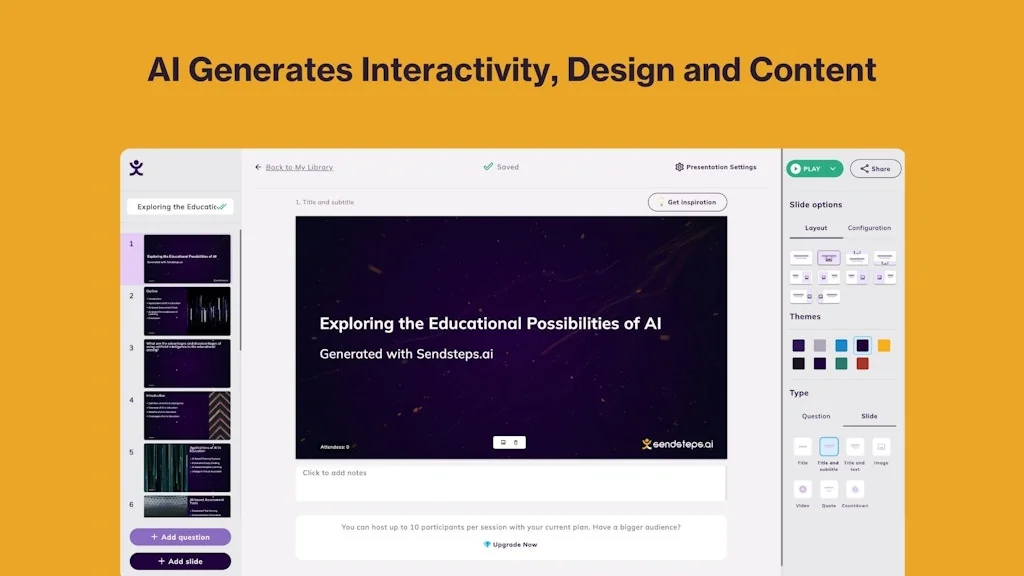 Sendsteps.ai screenshot 5 of 5