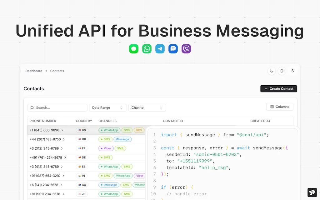 Sent.dm screenshot 1 of 3
