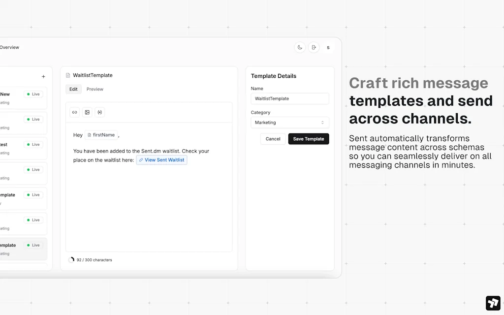 Sent.dm screenshot 2 of 3