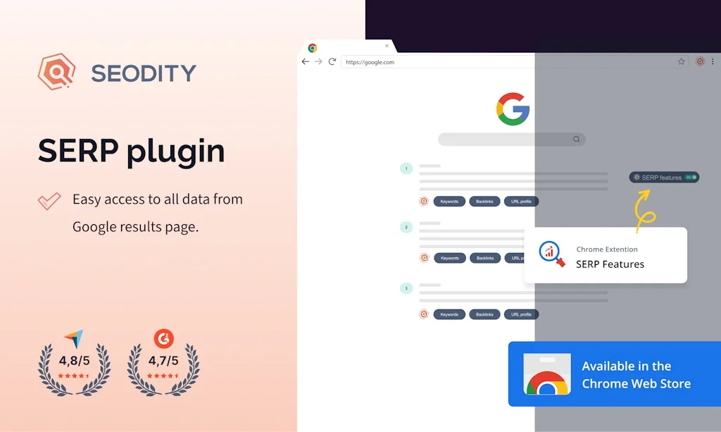 Seodity SEO assistant (Chrome Extension) screenshot 4 of 7