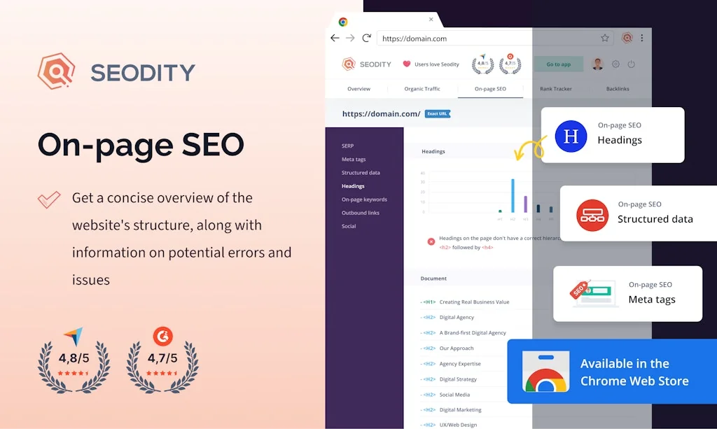Seodity SEO assistant (Chrome Extension) screenshot 7 of 7