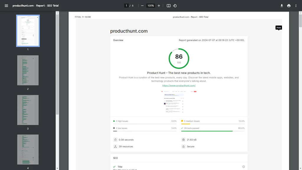 Seototal screenshot 2 of 6