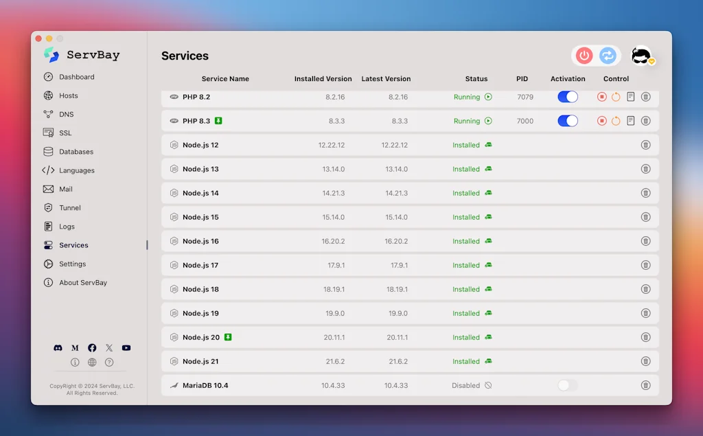 ServBay screenshot 3 of 3