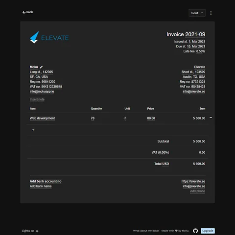 Serverless Invoices logo