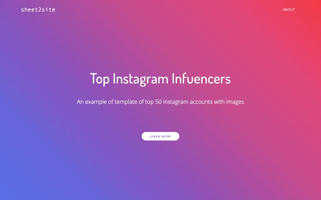 Sheet2Site screenshot 11 of 16