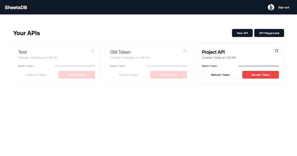 SheetsDB: Google Sheets to JSON API screenshot 2 of 3