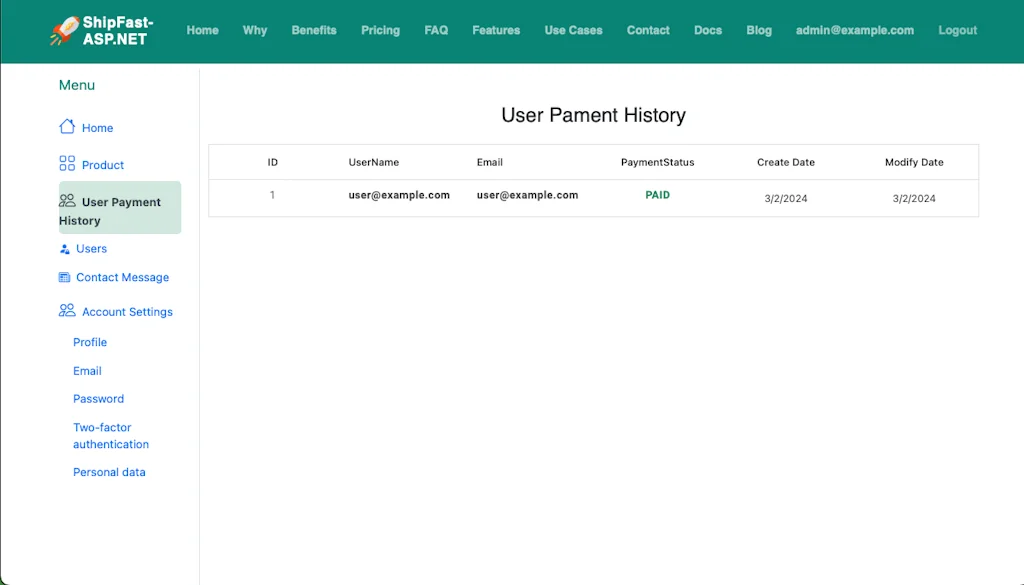 ShipFast-ASP.NET screenshot 4 of 7