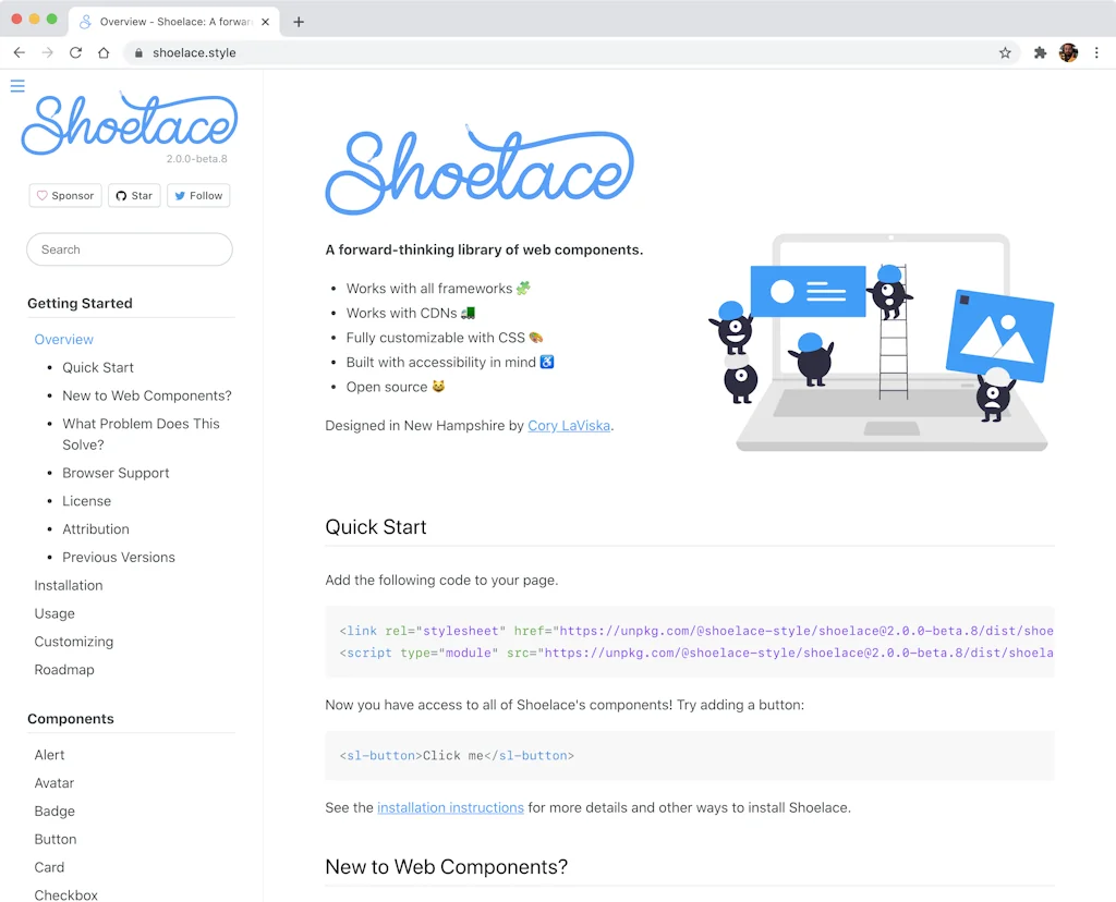 Shoelace.css screenshot 1 of 12