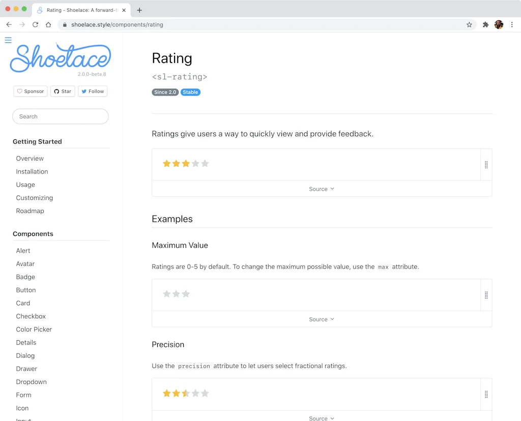 Shoelace.css screenshot 10 of 12