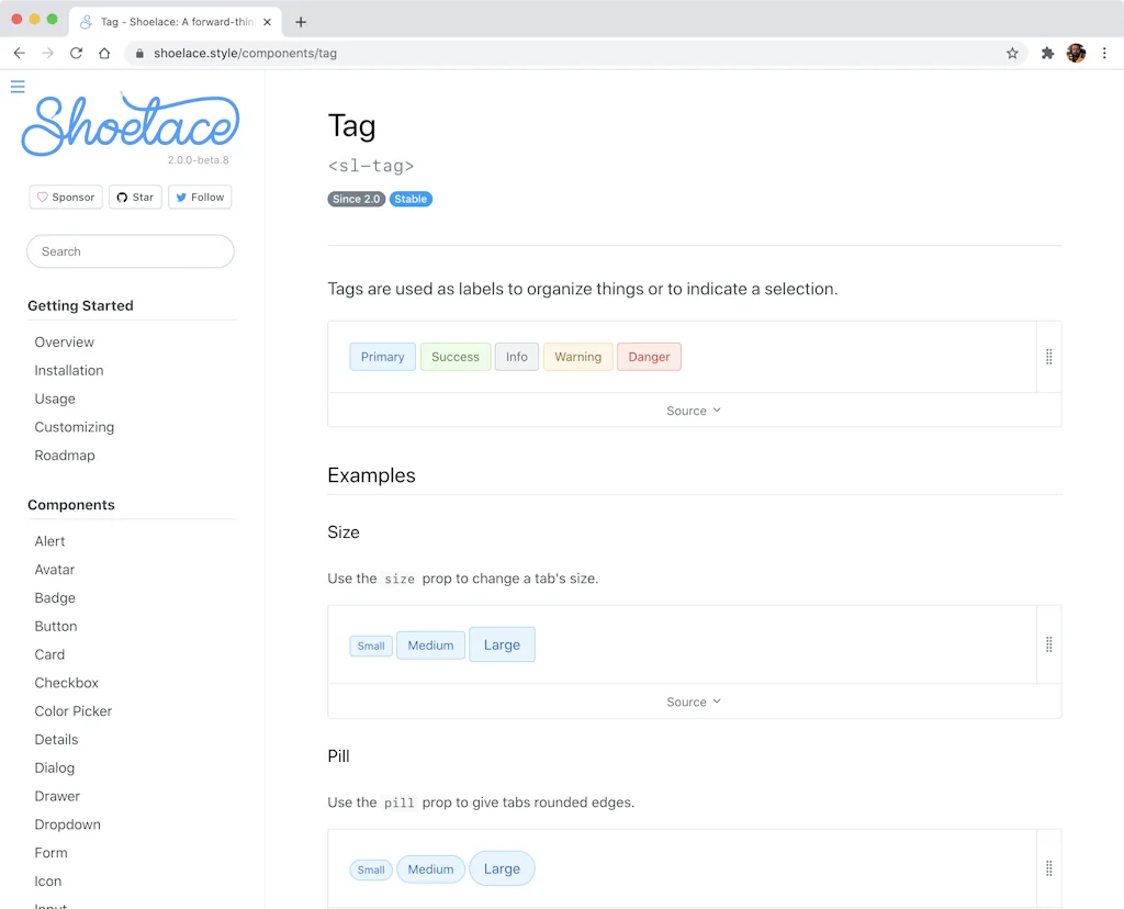Shoelace.css screenshot 11 of 12