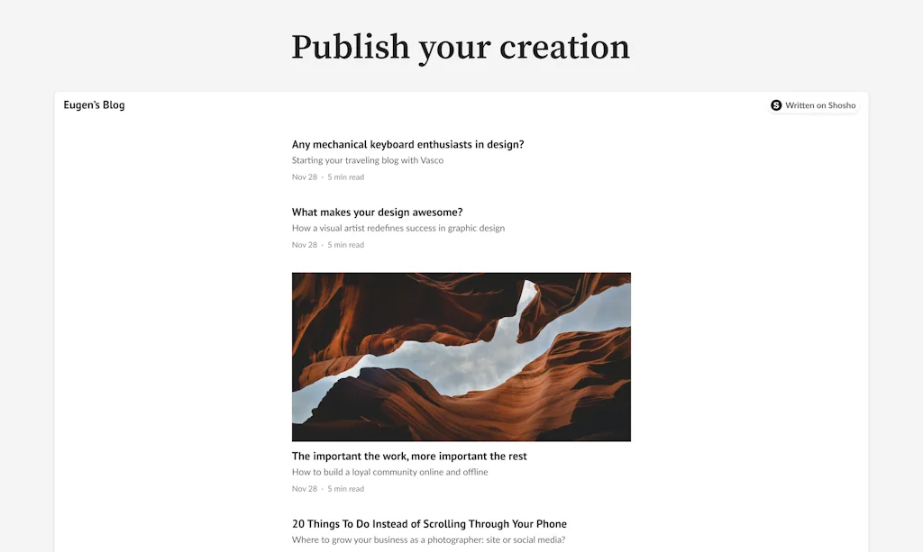 Shosho screenshot 7 of 11