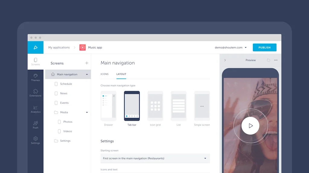 Shoutem screenshot 10 of 12