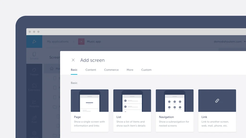 Shoutem screenshot 9 of 12