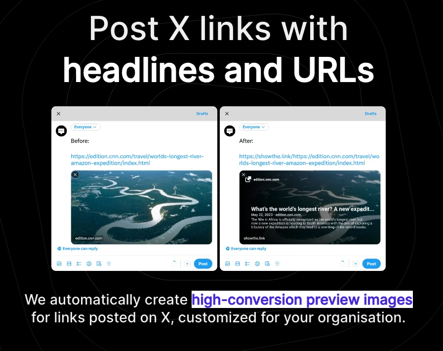 Show the Link (on X!) screenshot 1 of 4