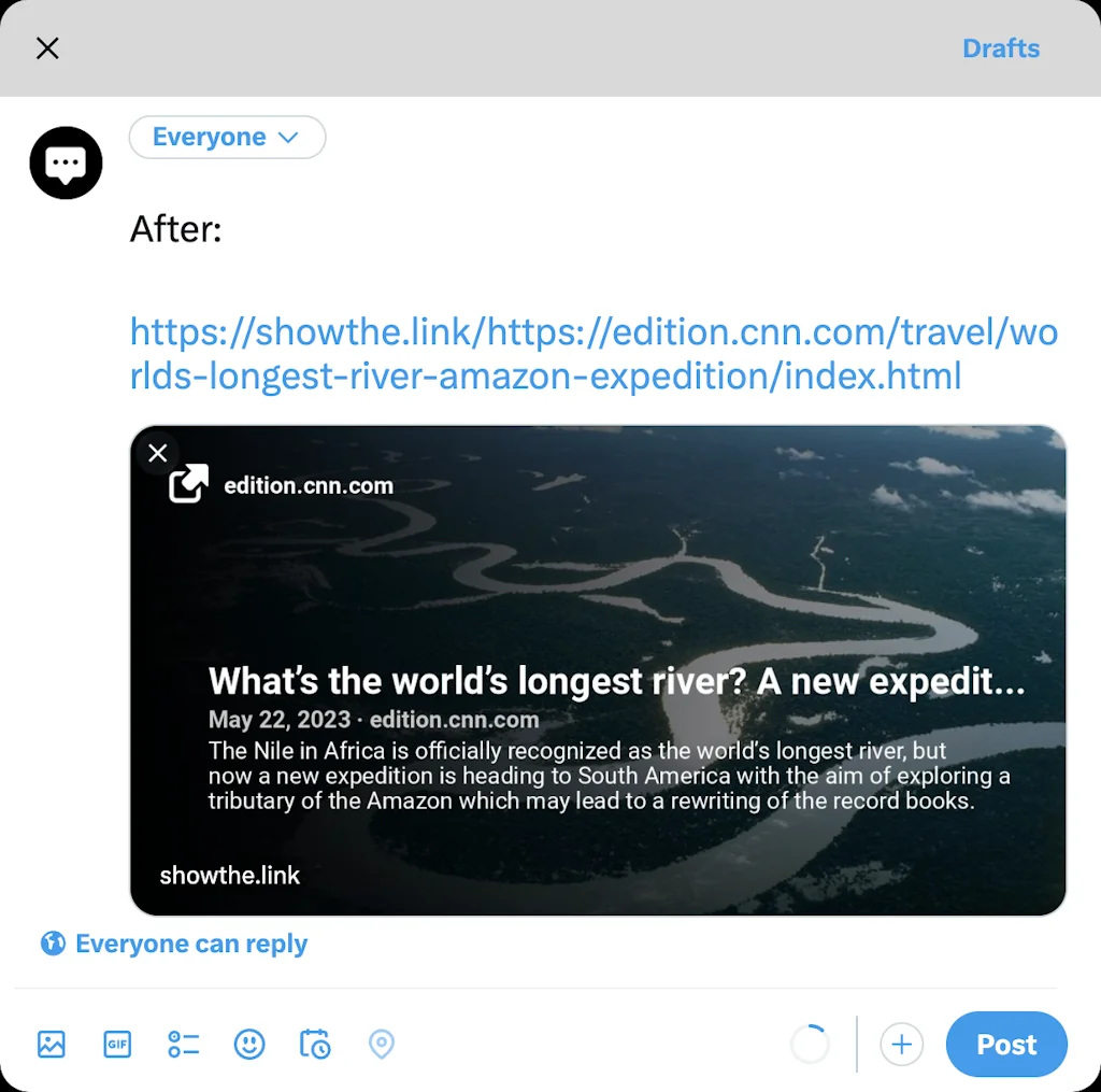 Show the Link (on X!) screenshot 4 of 4