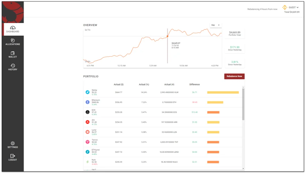 Shrimpy.io screenshot 3 of 3