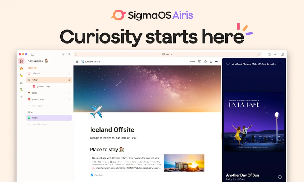 SigmaOS Browser screenshot 1 of 5