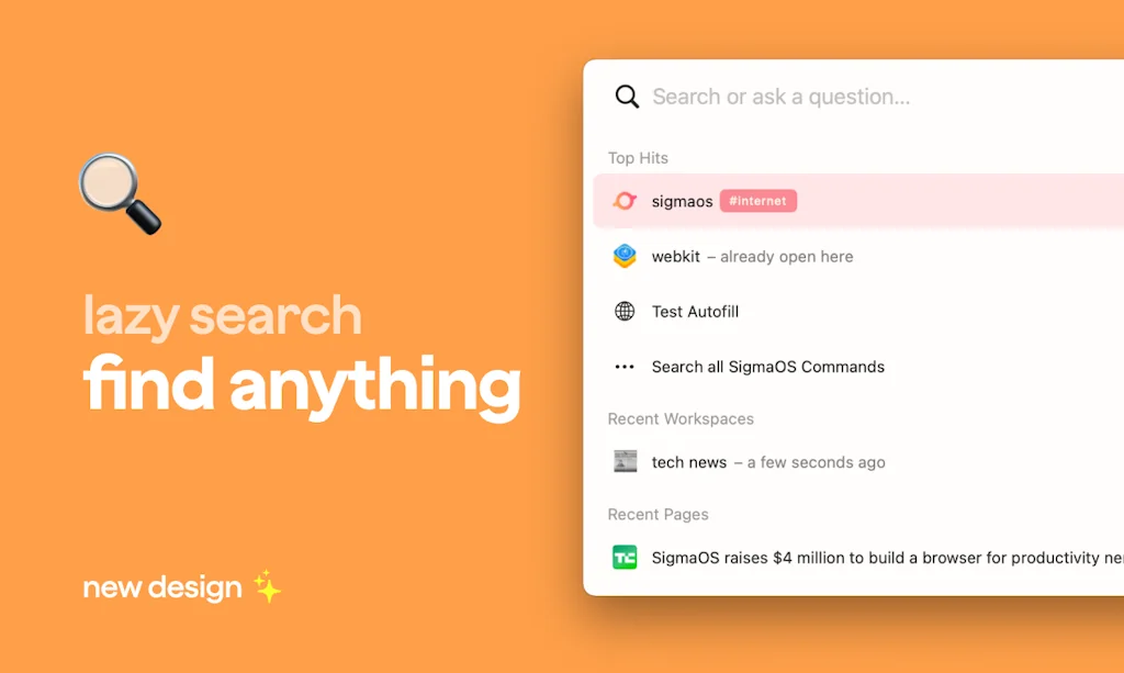 SigmaOS Browser screenshot 3 of 5