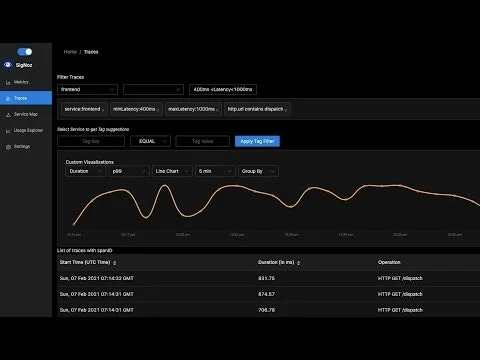 SigNoz screenshot 1 of 8