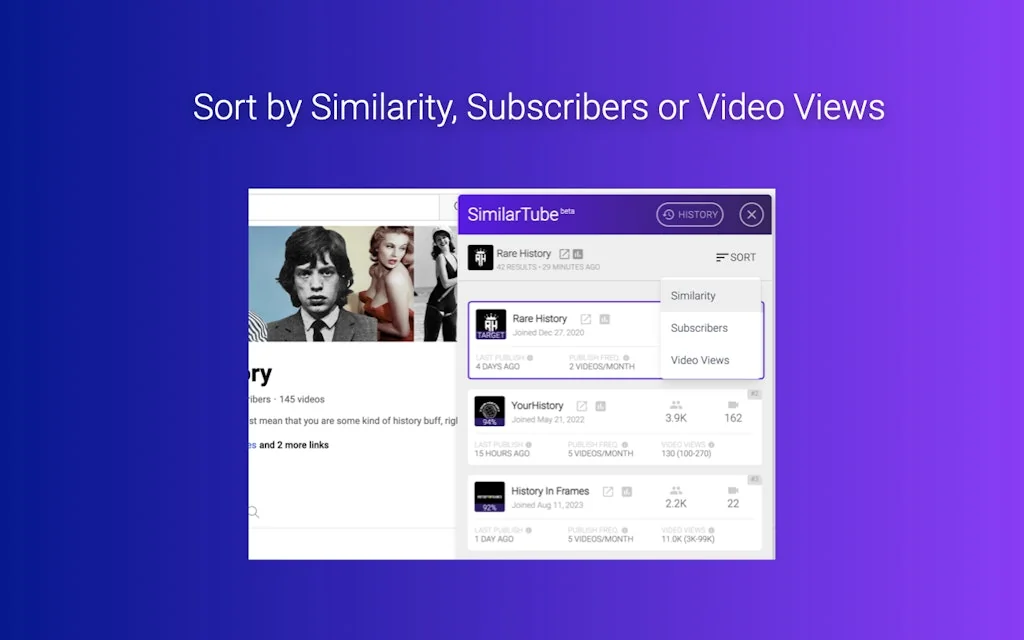 SimilarTube screenshot 4 of 4
