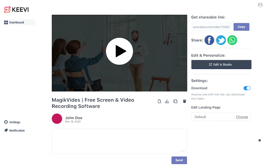 Simple screen + webcam recording screenshot 2 of 2