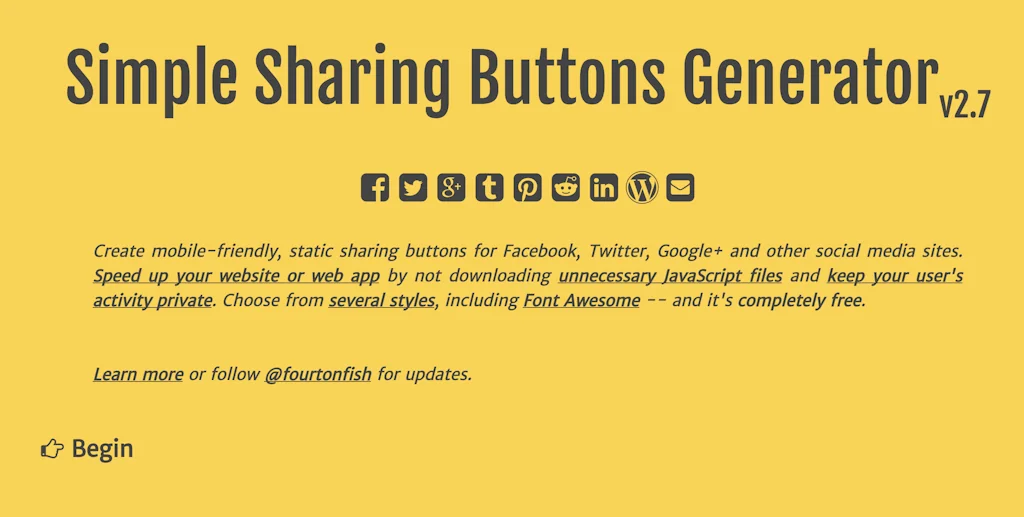 Simple Sharing Buttons Generator logo