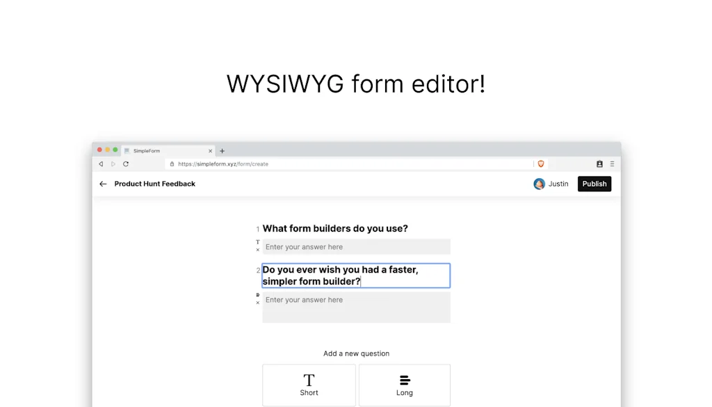 SimpleForm screenshot 1 of 5