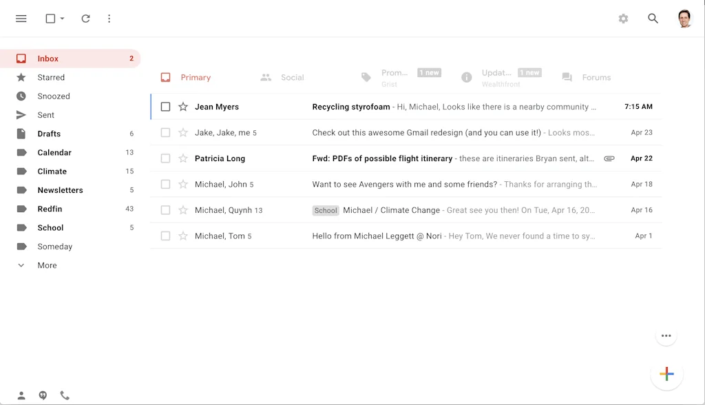 Simplify Gmail screenshot 3 of 7
