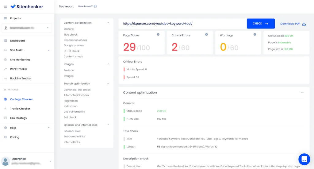 Sitechecker screenshot 2 of 11