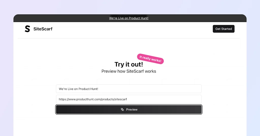 SiteScarf screenshot 4 of 6