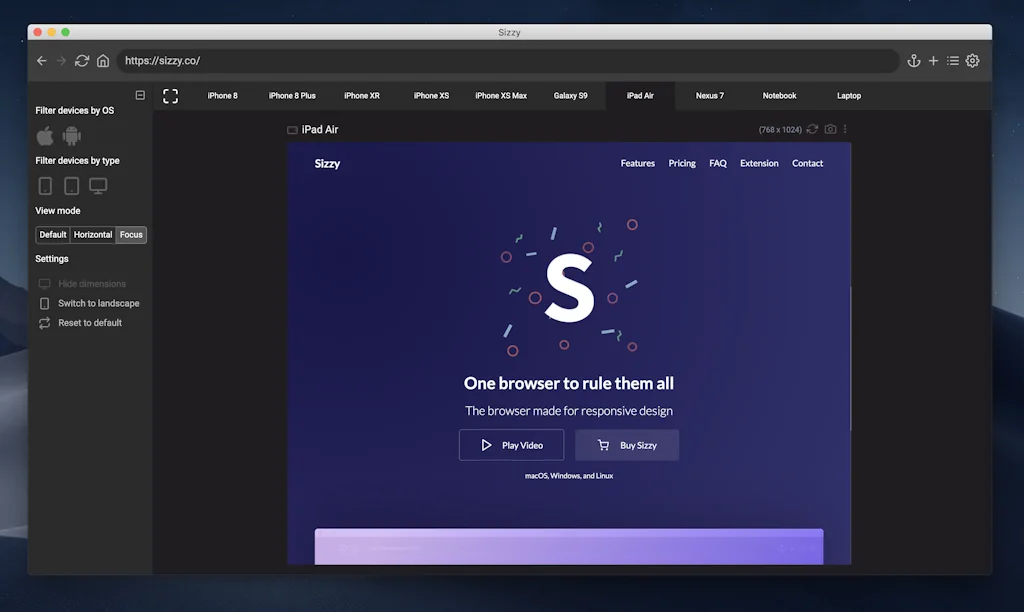 Sizzy screenshot 4 of 6
