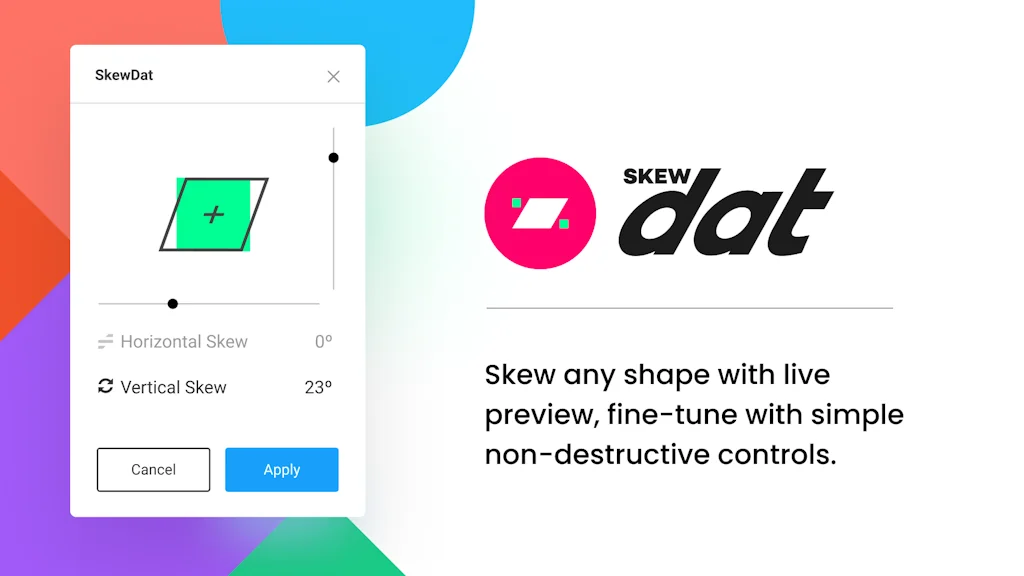 SkewDat | Skew plugin for Figma screenshot 1 of 2
