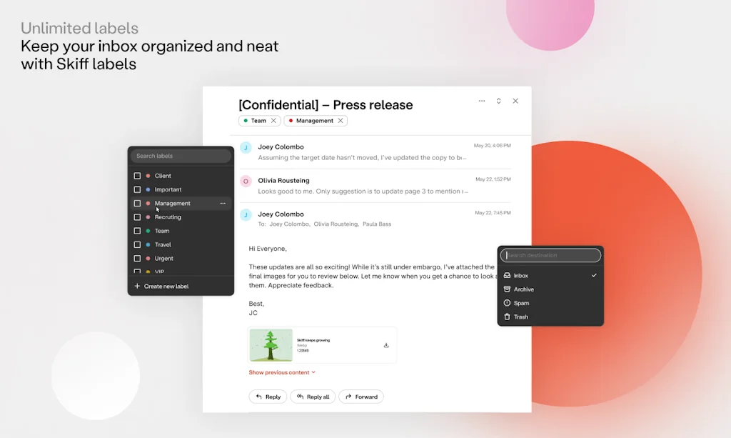 Skiff Mail screenshot 3 of 5