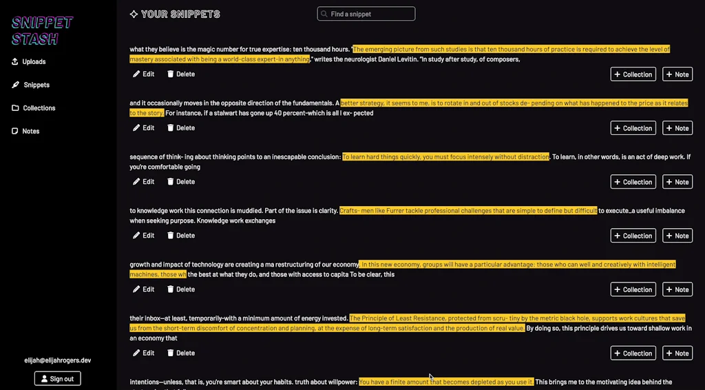 SnippetStash screenshot 1 of 3