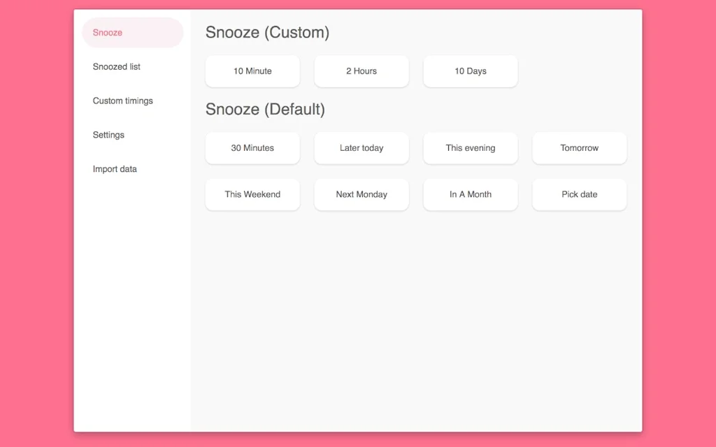 Snooze Tabby screenshot 3 of 3