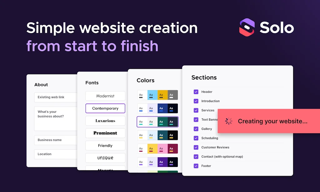 Solo AI Website Creator screenshot 1 of 5