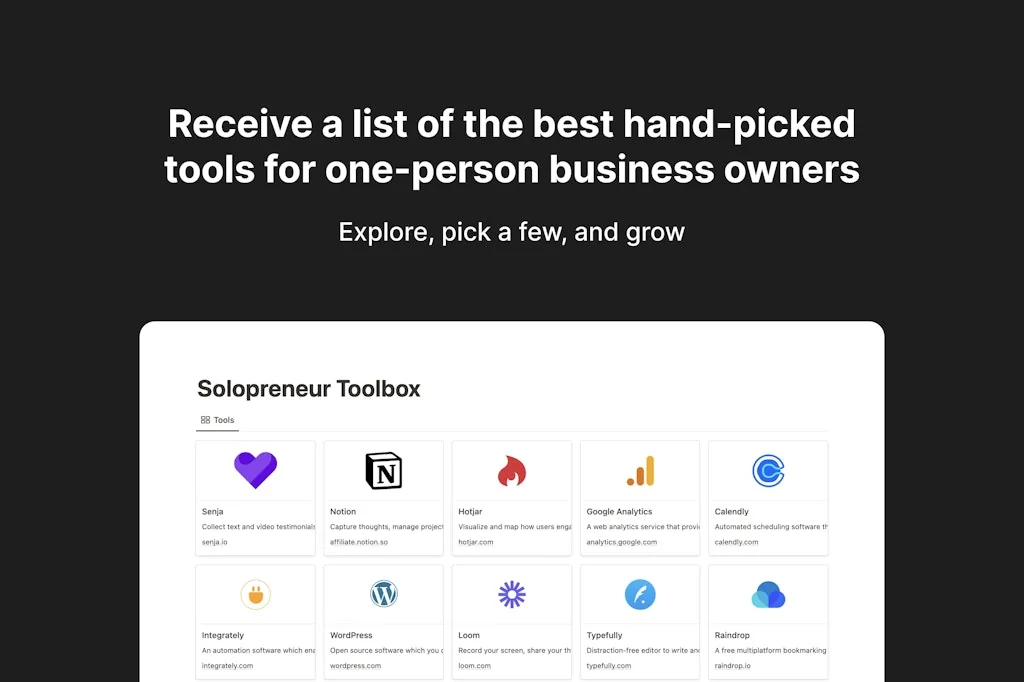 Solopreneur Toolbox screenshot 2 of 2
