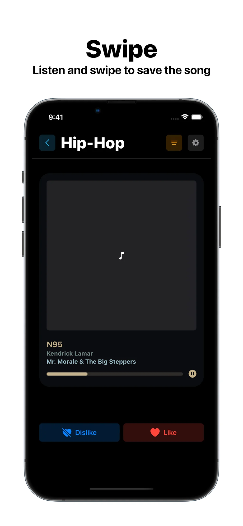 SongSwipe: Discover New Music screenshot 3 of 5